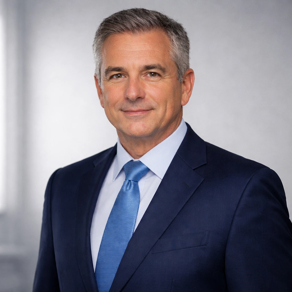 Immagine di un uomo in giacca e cravatta professionale